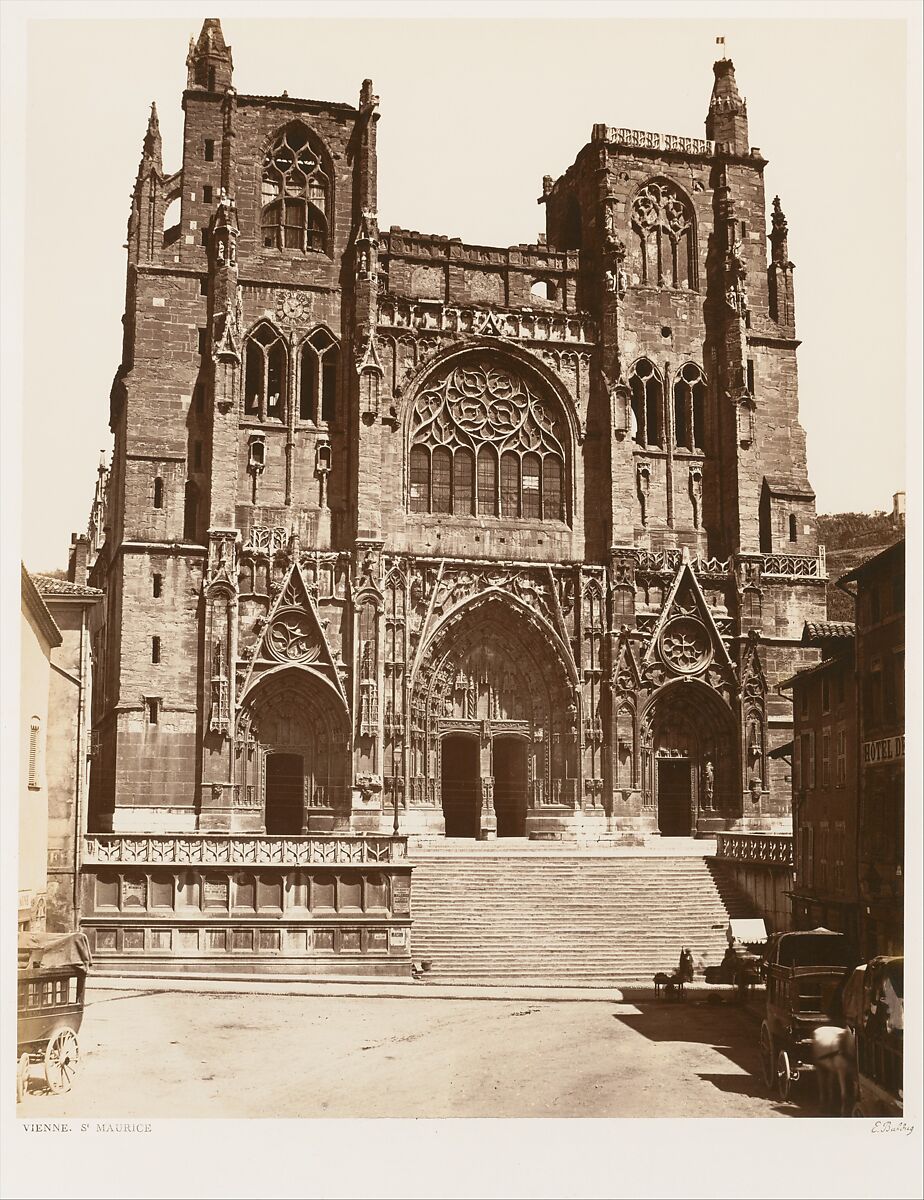 Vienne, St. Maurice, Edouard Baldus (French (born Prussia), 1813–1889), Albumen silver print from glass negative 