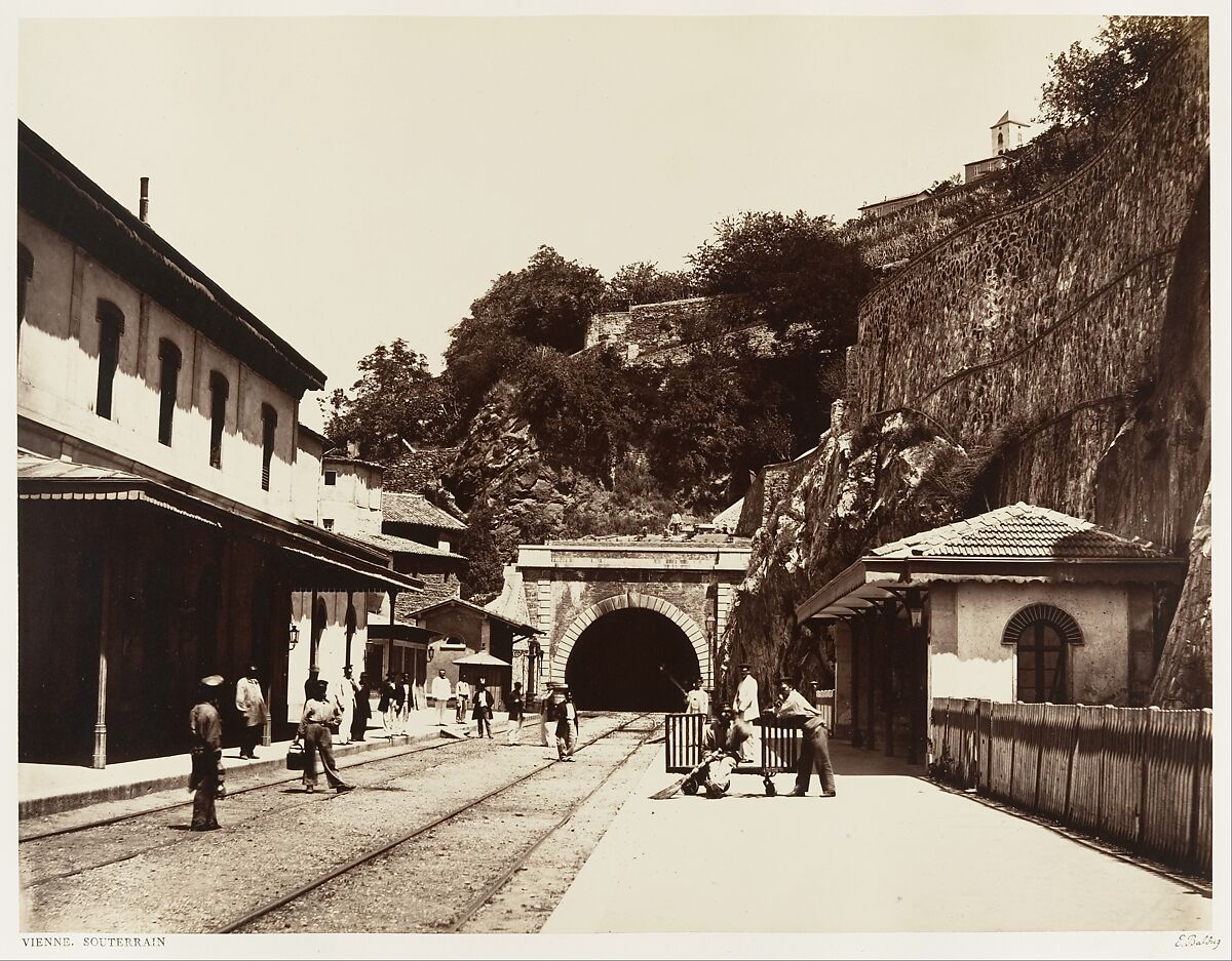 Vienne, Souterrain, Edouard Baldus (French (born Prussia), 1813–1889), Albumen silver print from glass negative 