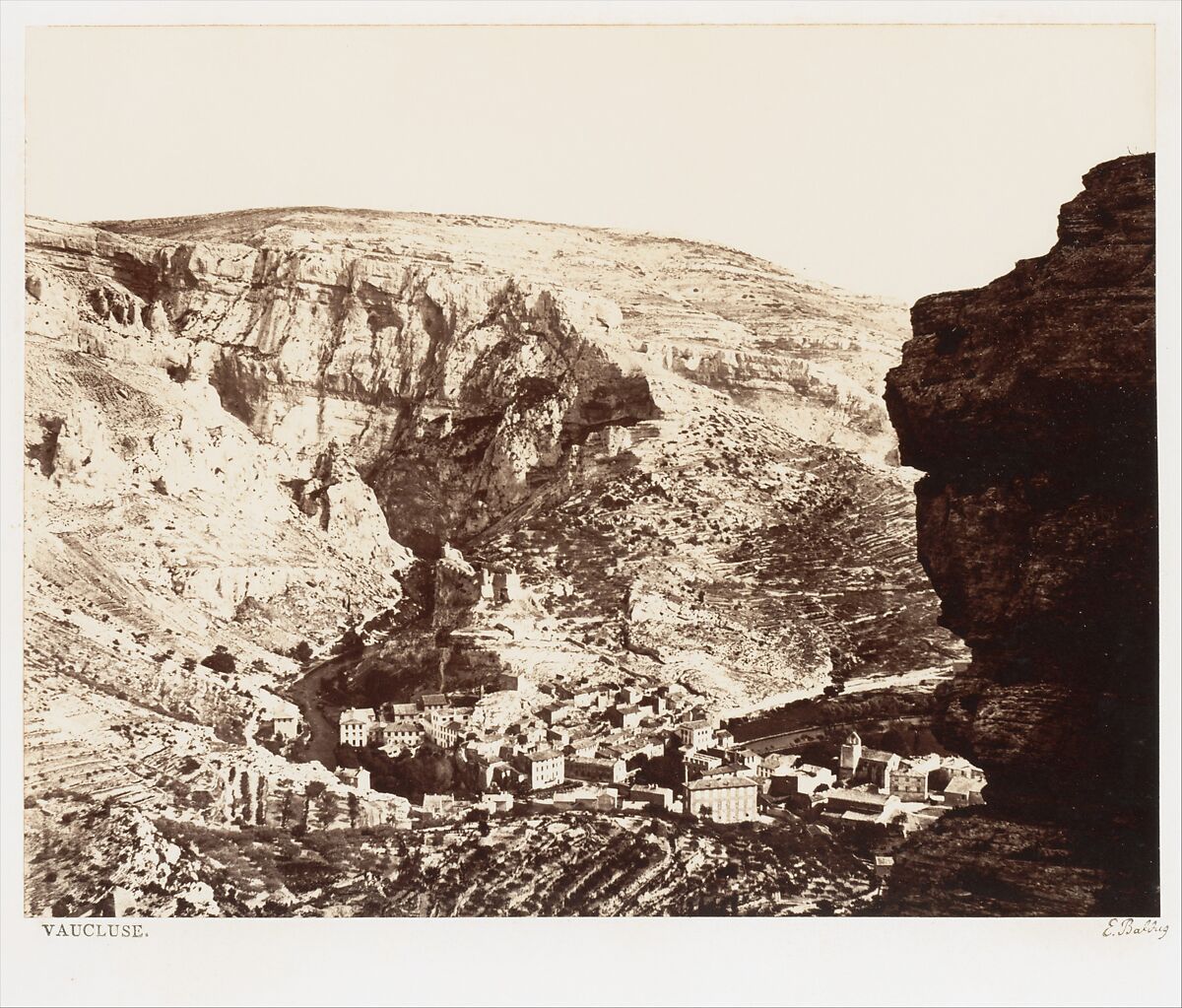 Vaucluse, Edouard Baldus (French (born Prussia), 1813–1889), Albumen silver print from glass negative? 