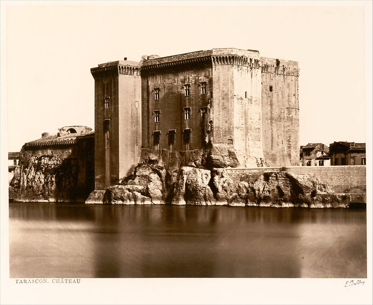 Tarascon, Château, Edouard Baldus (French (born Prussia), 1813–1889), Albumen silver print from glass negative 