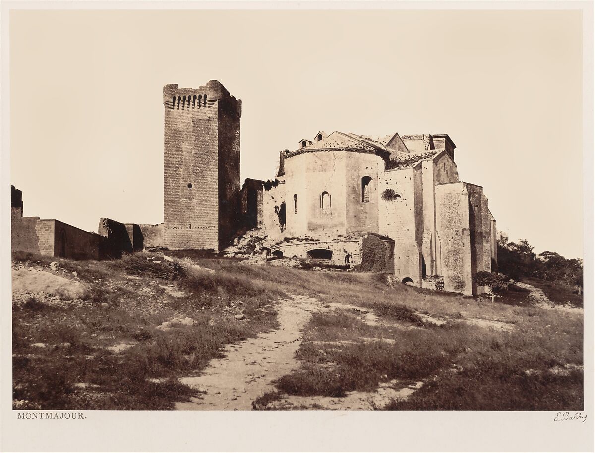 Montmajour, Edouard Baldus (French (born Prussia), 1813–1889), Albumen silver print from glass negative 