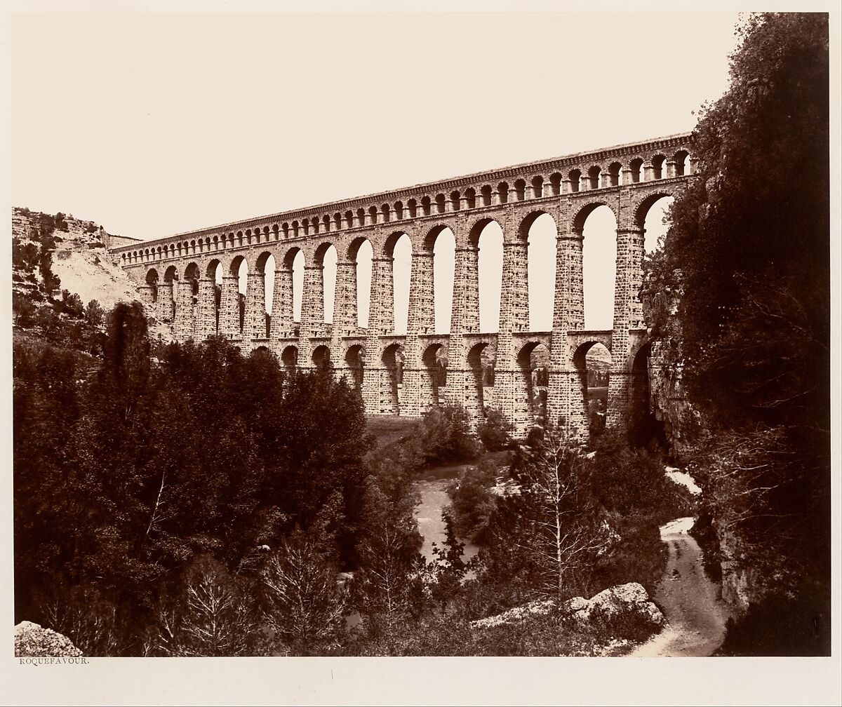 Roquefavour, Edouard Baldus (French (born Prussia), 1813–1889), Albumen silver print from paper negative 