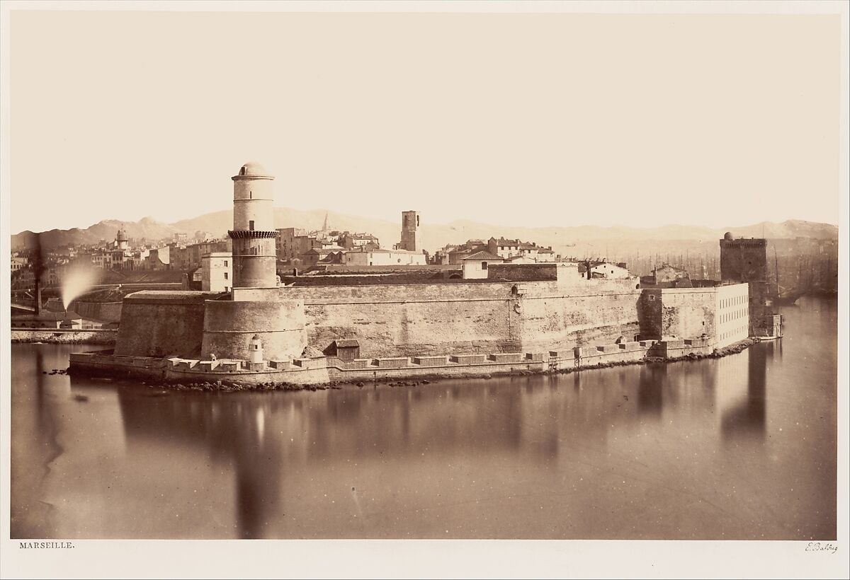 Marseille, Edouard Baldus (French (born Prussia), 1813–1889), Albumen silver print from glass negative 