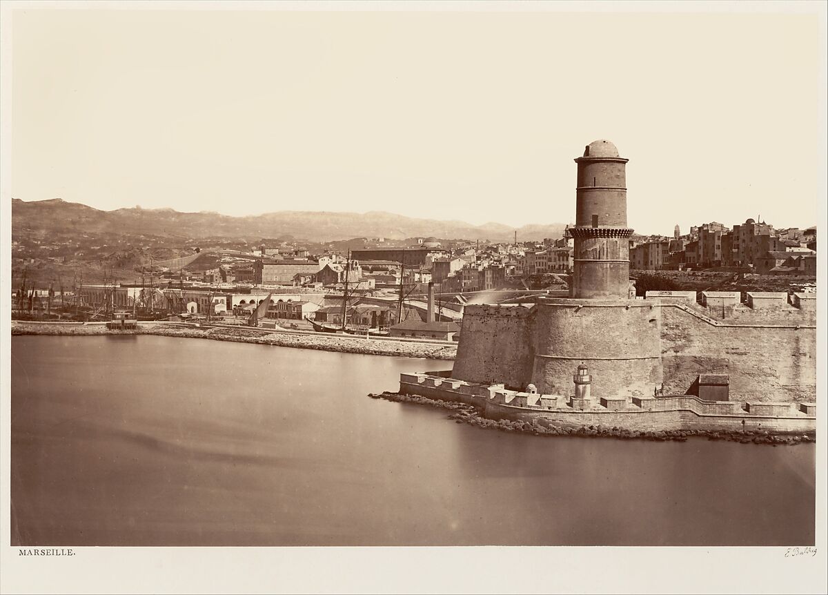 Marseille, Edouard Baldus (French (born Prussia), 1813–1889), Albumen silver print from glass negative 