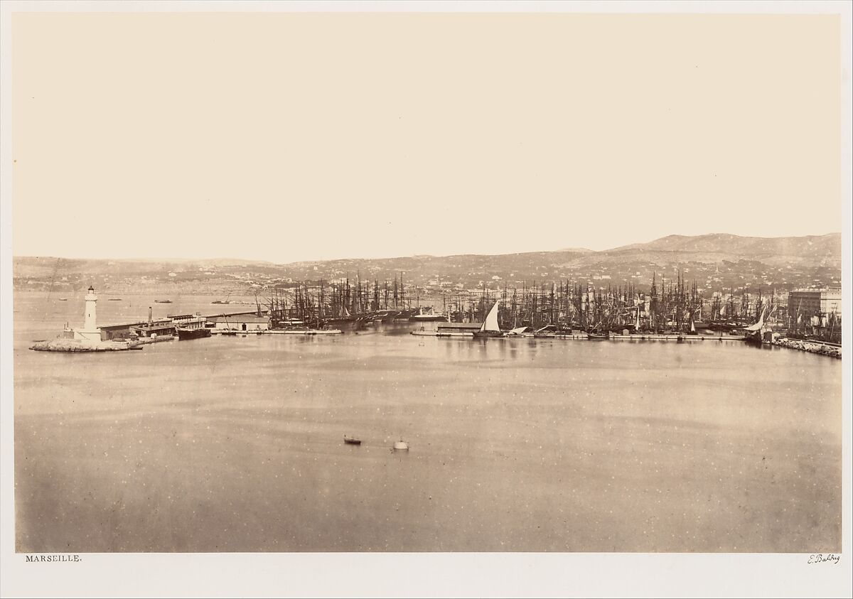 Marseille, Edouard Baldus (French (born Prussia), 1813–1889), Albumen silver print from glass negative 