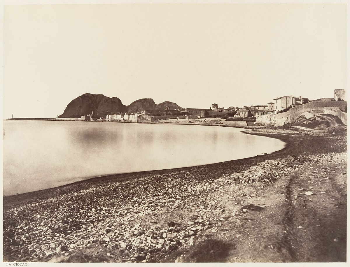 La Ciotat, Edouard Baldus (French (born Prussia), 1813–1889), Albumen silver print from paper negative 