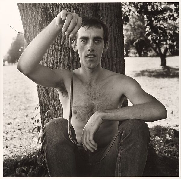 David Wojnarowicz with a Snake, Peter Hujar (American, Trenton, New Jersey 1934–1987 New York), Gelatin silver print 