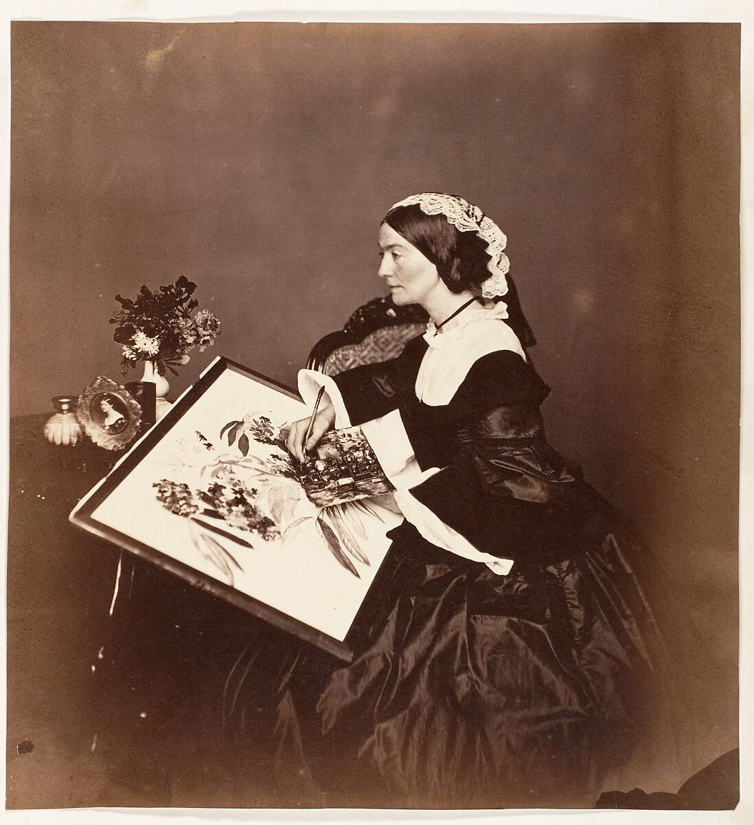 [The Countess Canning, Calcutta], Josiah Rowe (British, ca. 1809–1874), Albumen silver print 