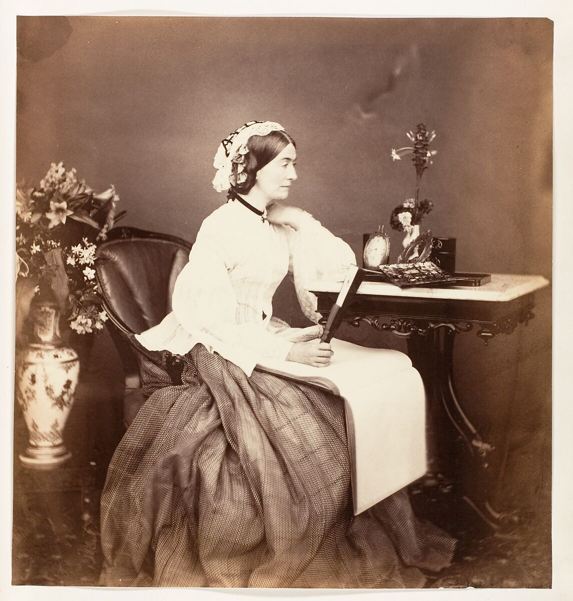 [The Countess Canning, Calcutta], Josiah Rowe (British, ca. 1809–1874), Albumen silver print from glass negative 