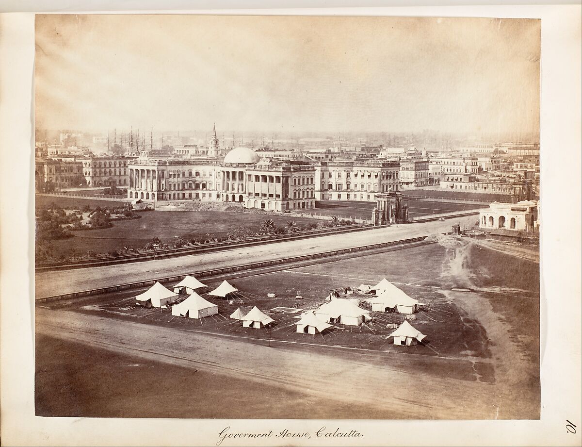 [Government House, Calcutta], Unknown, Albumen silver print 