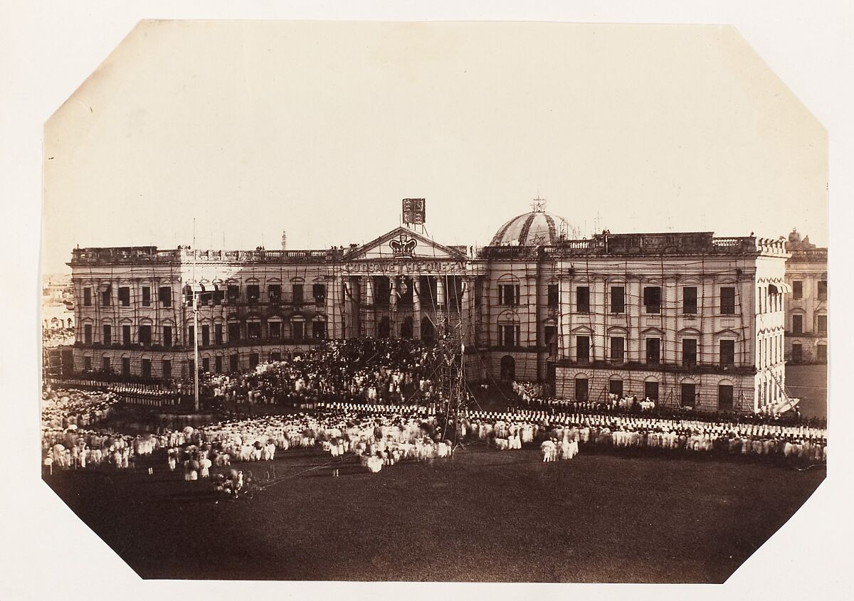 [Queens Proclamation, Government House, Calcutta, November 1858], Unknown, Albumen silver print 