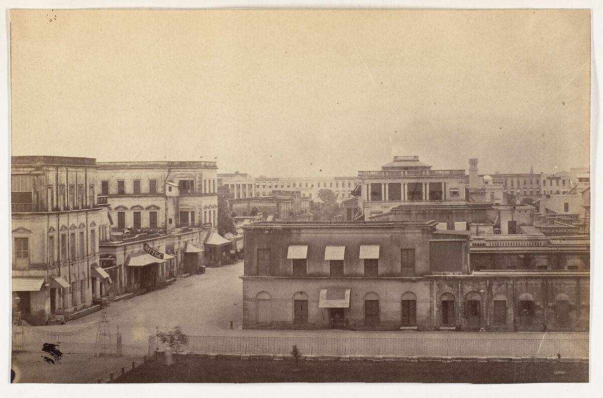 [Kitchen and Stables of Government House, Calcutta], John Constantine Stanley (British, 1837–1878), Albumen silver print 