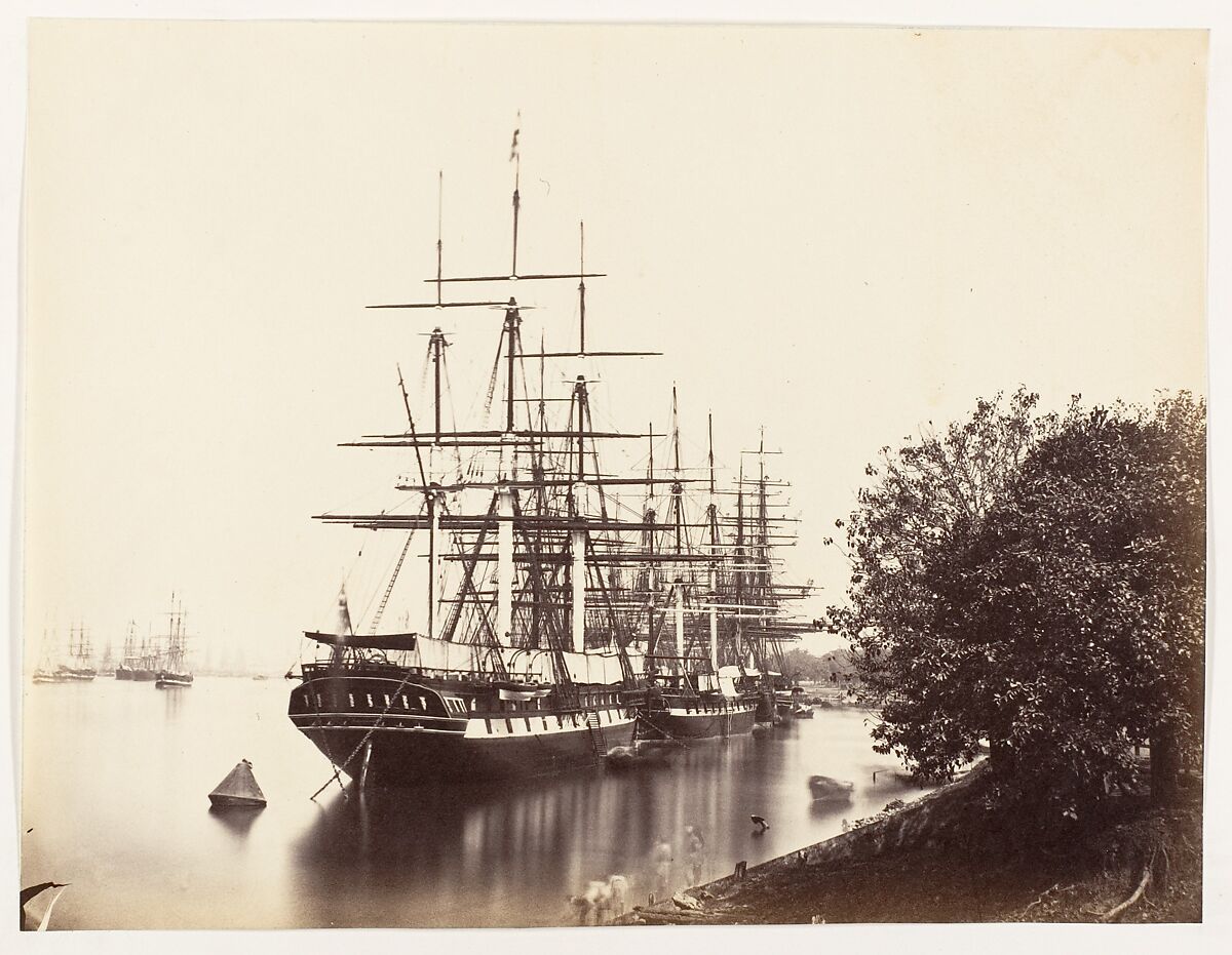 [The Hoogly River by Fort William], Unknown, Albumen silver print 