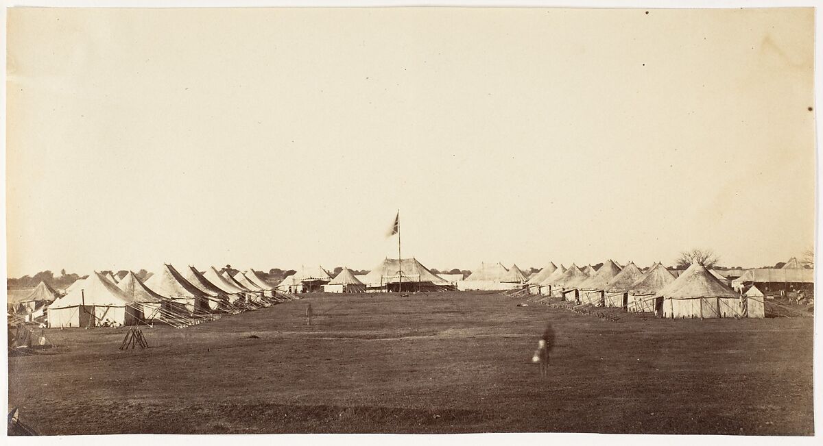 [Main Street, Governor General's Camp], Unknown, Albumen silver print 