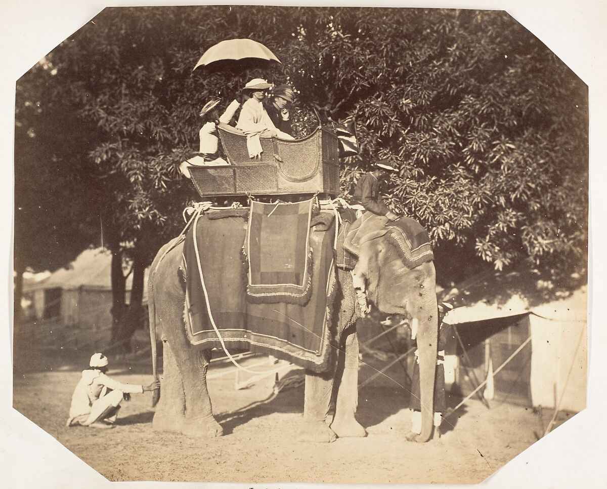 [Lady Canning and J.C.S.], Unknown, Albumen silver print 