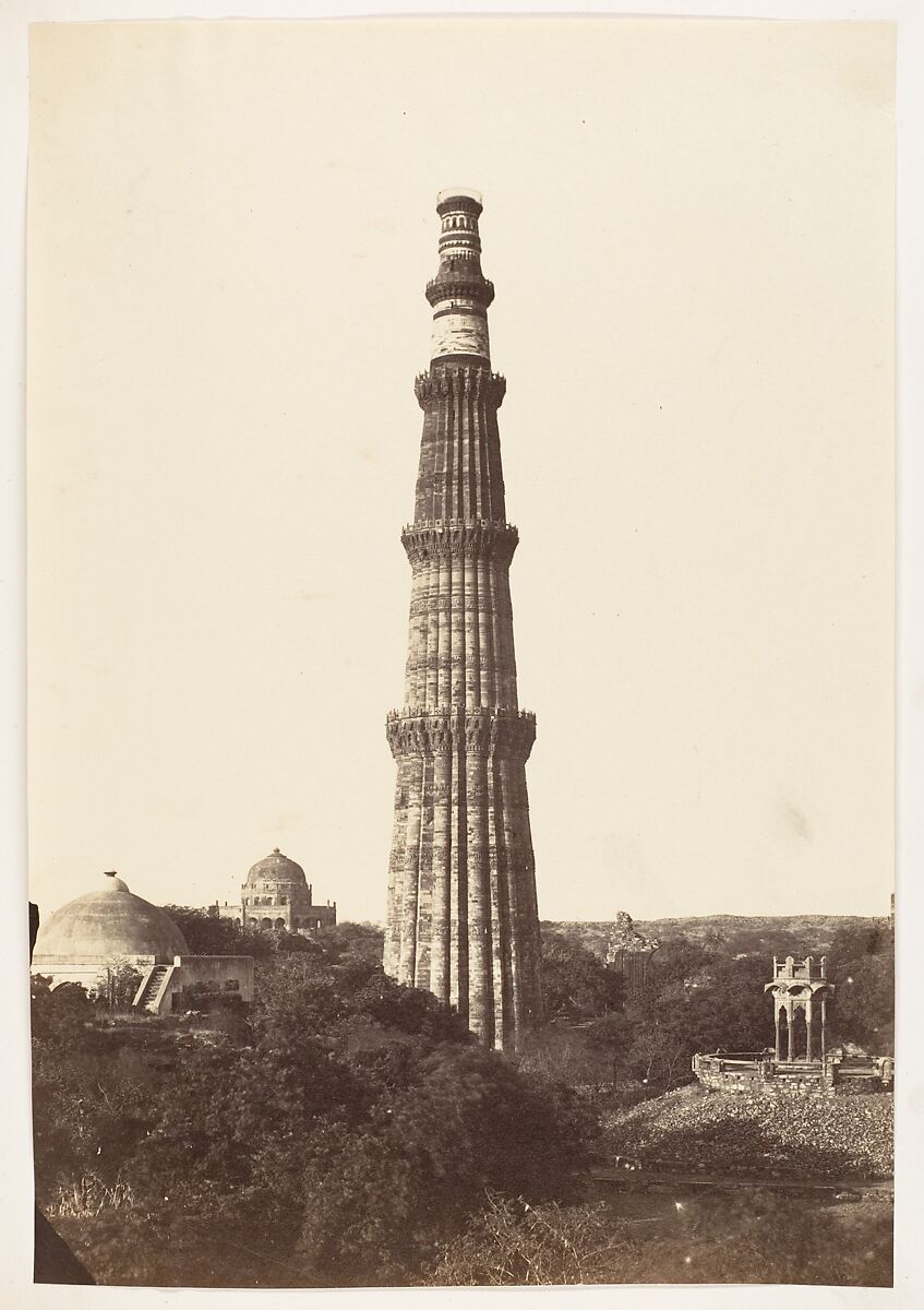 [The Qutub Minar, Delhi], Unknown, Albumen silver print 