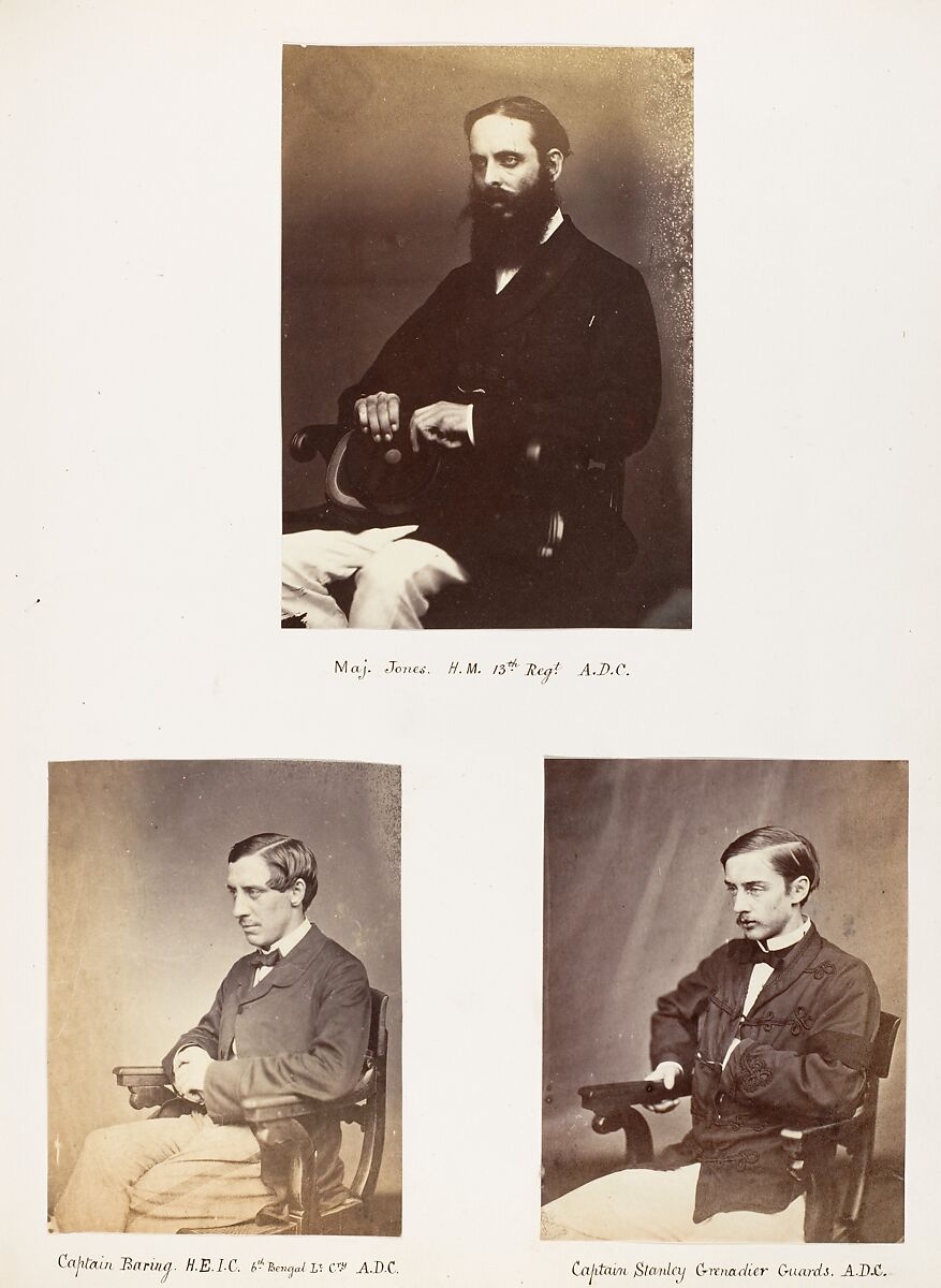 [Captain Baring, Honourable East India Company 6th  Bengal Light Cavalry, A.D.C.], Unknown, Albumen silver print