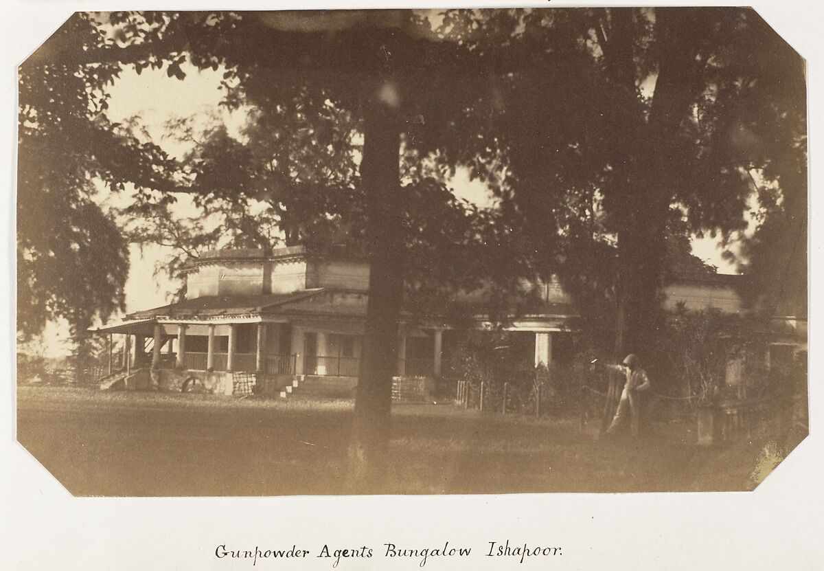 [Gunpowder Agents Bungalow, Ishapoor], John Constantine Stanley (British, 1837–1878), Albumen silver print 