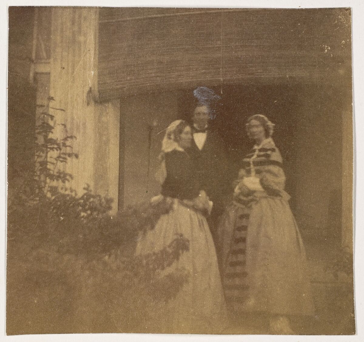 [Countess Canning with Guests, Government House, Allahabad], John Constantine Stanley (British, 1837–1878), Albumen silver print 
