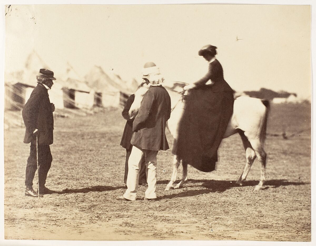 [Lord Clyde, Lord Canning and Lady Canning], Unknown, Albumen silver print 