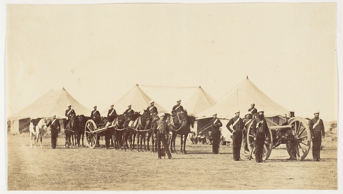 [E.Troop Royal Horse Artillery, 1860], Unknown, Albumen silver print 