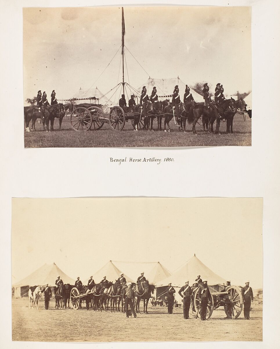 [E.Troop Royal Horse Artillery, 1860], Unknown, Albumen silver print