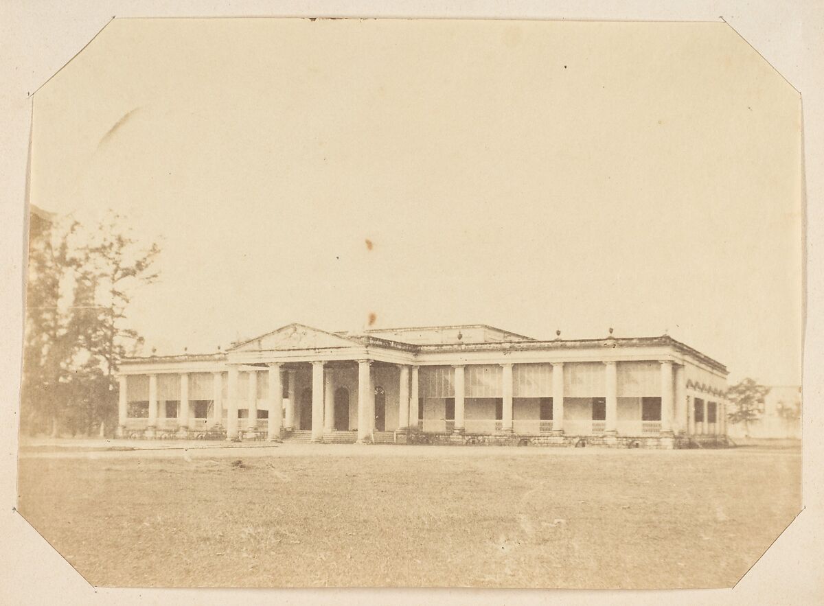 Bengal Artillery Mess House, Unknown, Albumen silver print 