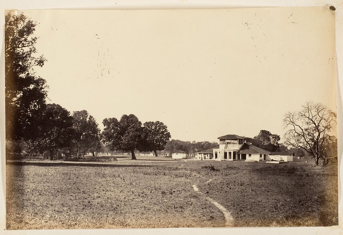 [View of Bungalow and Grounds], Unknown, Albumen silver print 