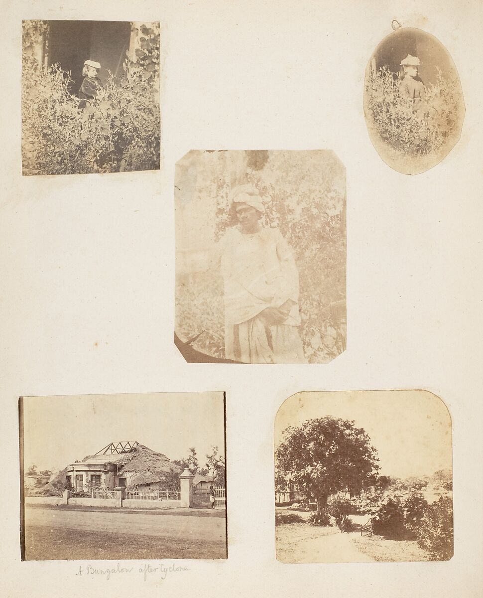 [Young Girl in the Garden], Unknown, Albumen silver print 