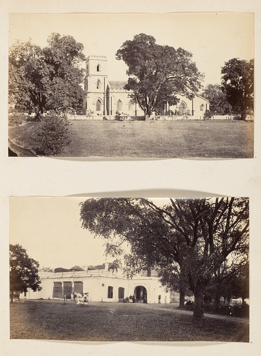 [View of a Church and Grounds], Unknown, Albumen silver print 