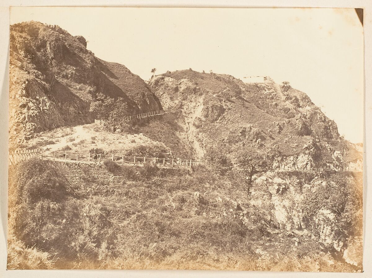 [Path leading to Convent, Simla], Unknown, Albumen silver print 