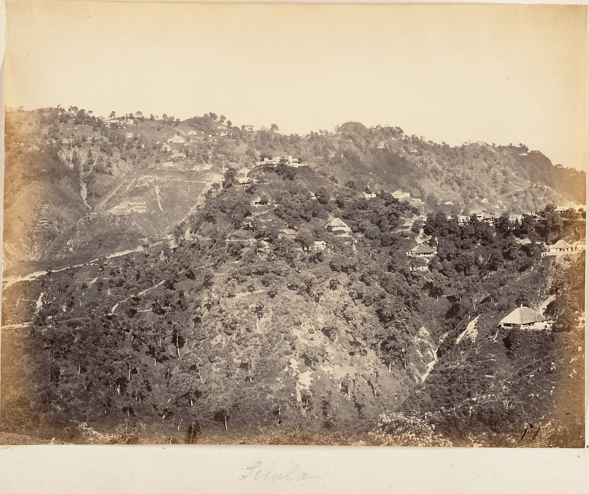 [View of Simla], Unknown, Albumen silver print 