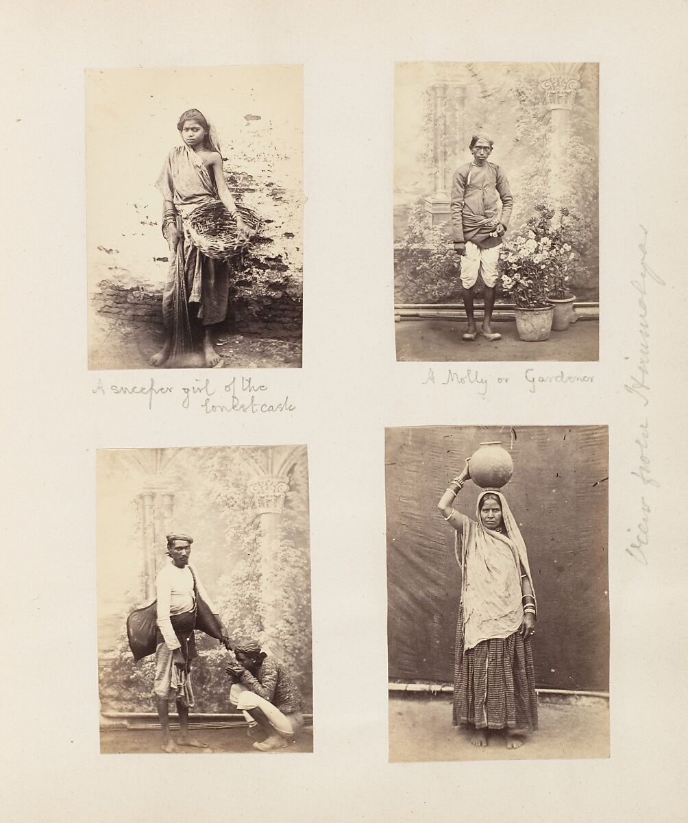 A Sweeper Girl of the Lowest Caste, Unknown, Albumen silver print 