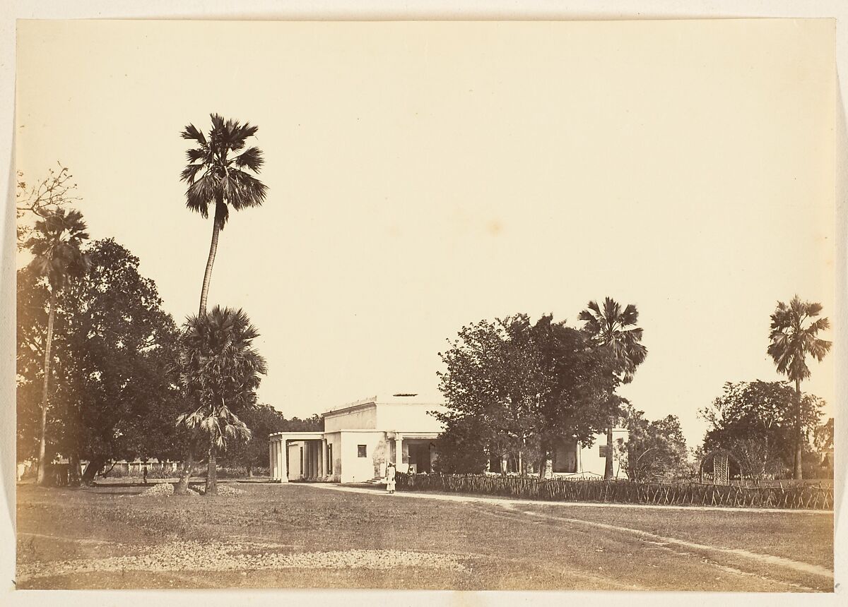 [View of a Bungalow], Unknown, Albumen silver print 