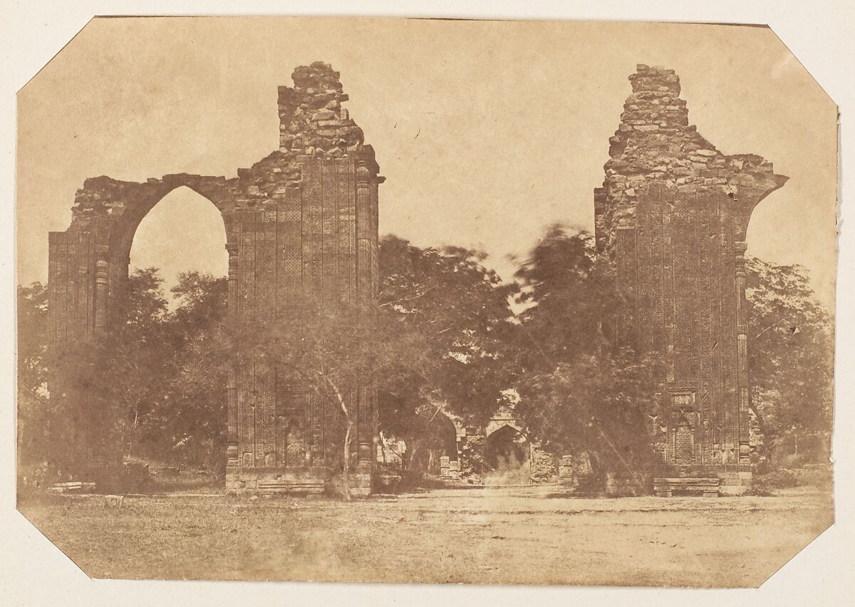 [Ruins at Old Delhi], Unknown, Albumen silver print 