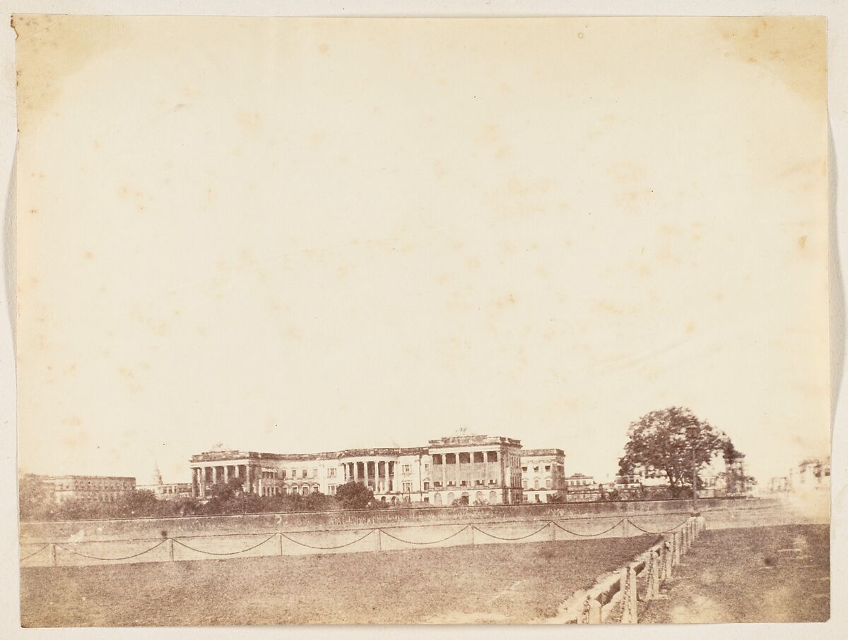 Government House, Calcutta, Unknown, Albumen silver print 