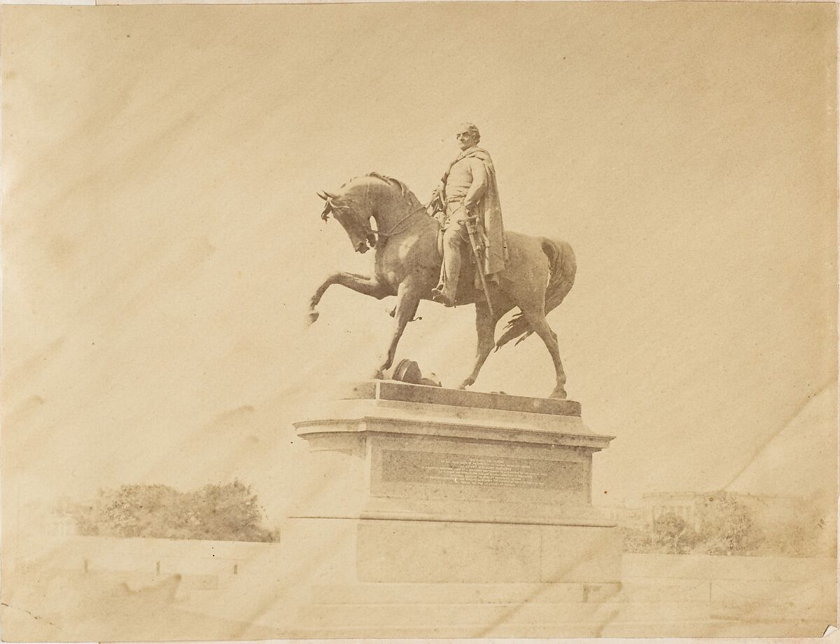 Lord Hardinge's Monument, Calcutta, Captain R. B. Hill, Albumen silver print 