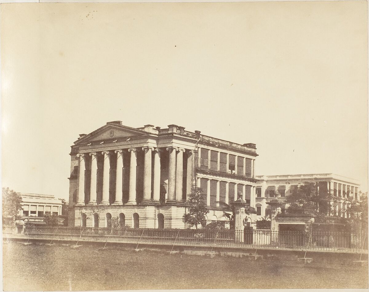 The Bishop's Palace, Calcutta, Captain R. B. Hill, Albumen silver print 