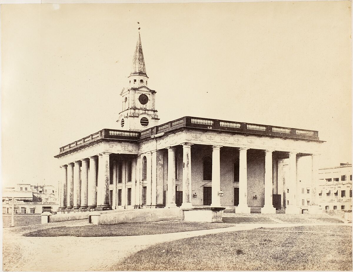 St. John's Church, Calcutta, Captain R. B. Hill, Albumen silver print 