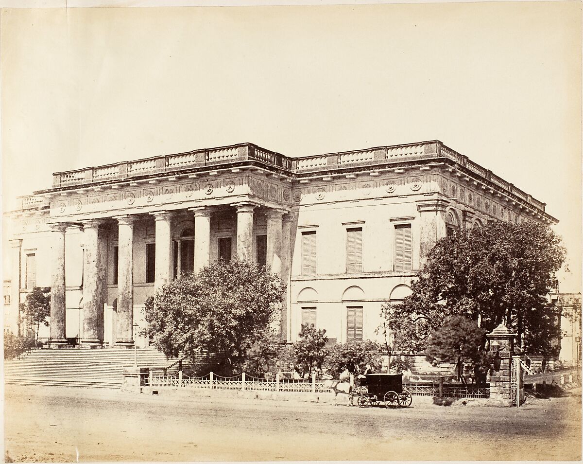 Town Hall, Calcutta, Captain R. B. Hill, Albumen silver print 