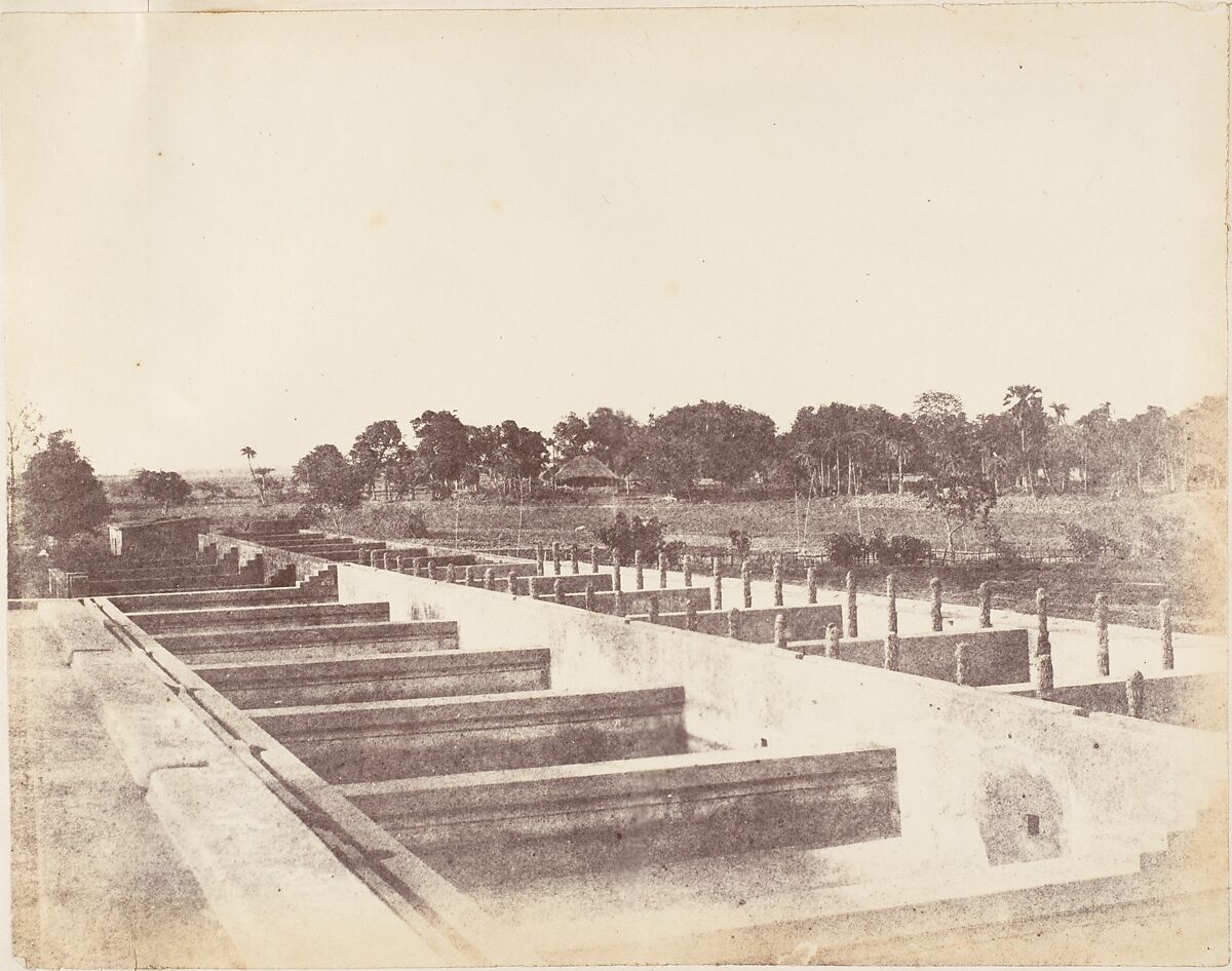 Indigo Vats, Captain R. B. Hill, Albumen silver print 