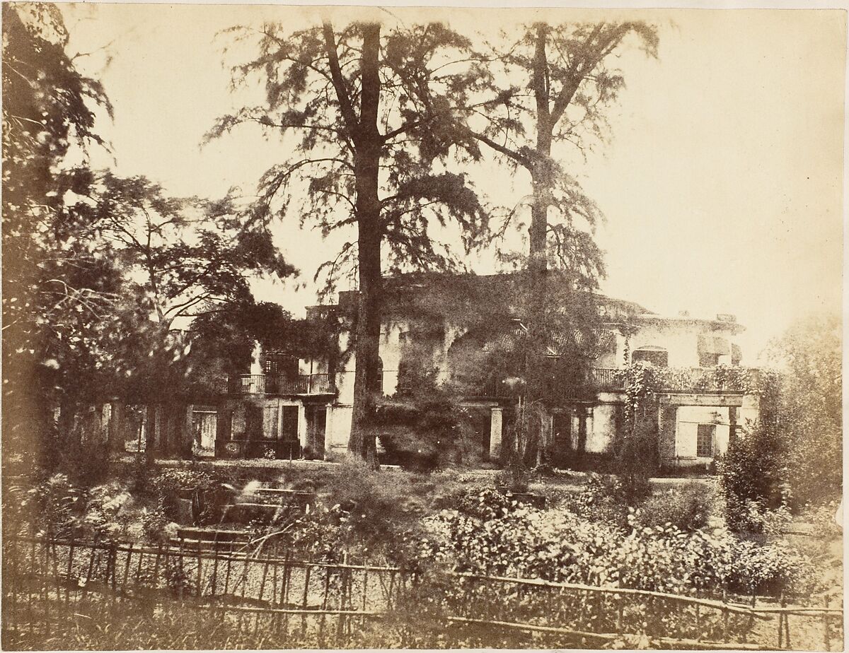 Our House, Dum Dum, Captain R. B. Hill, Albumen silver print 