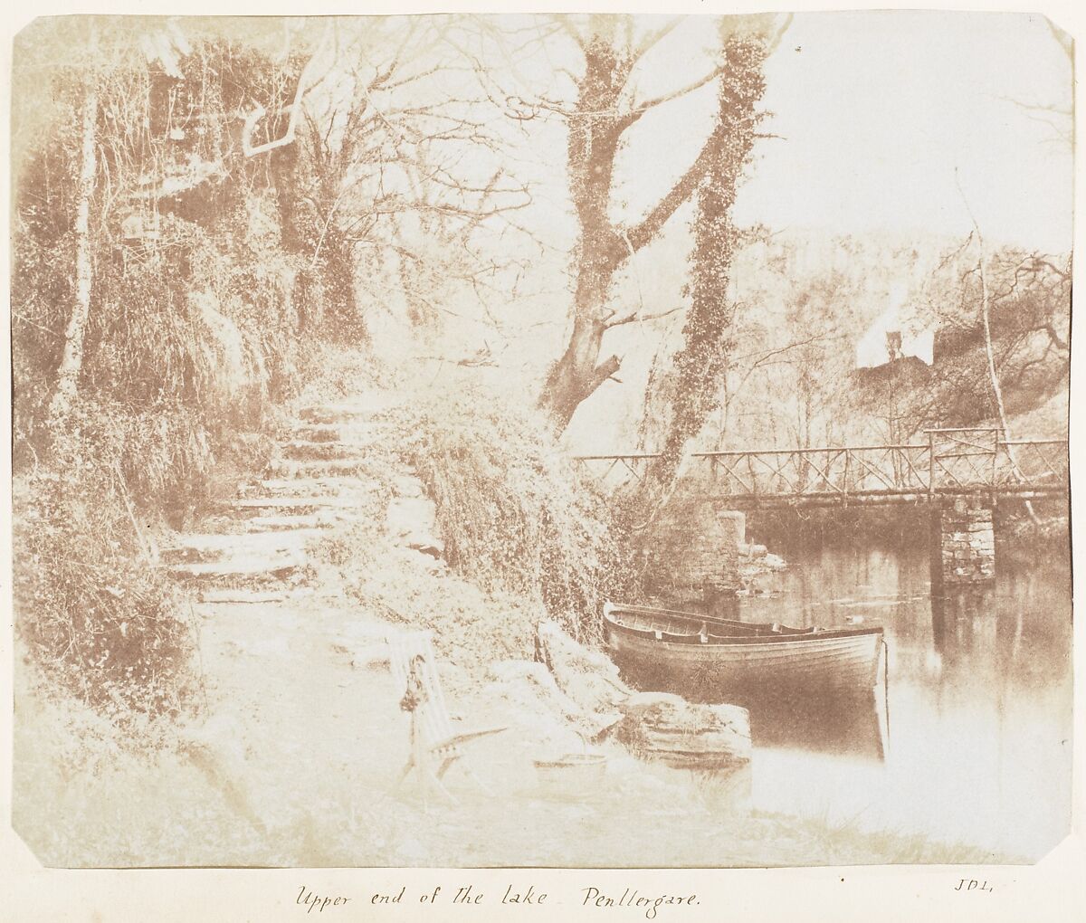 Upper End of the Lake Penllergare, John Dillwyn Llewelyn (British, Swansea, Wales 1810–1882 Swansea, Wales), Salted paper print 
