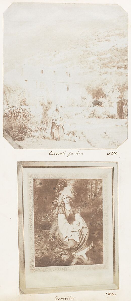Caswell Garden; Geneviève, John Dillwyn Llewelyn (British, Swansea, Wales 1810–1882 Swansea, Wales), Salted paper print 