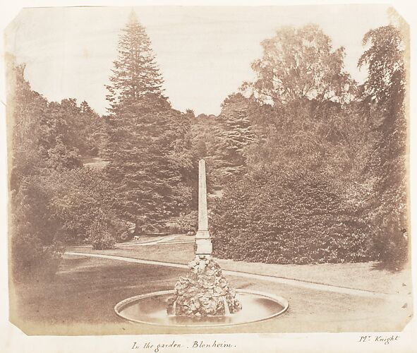 In the Garden. Blenheim