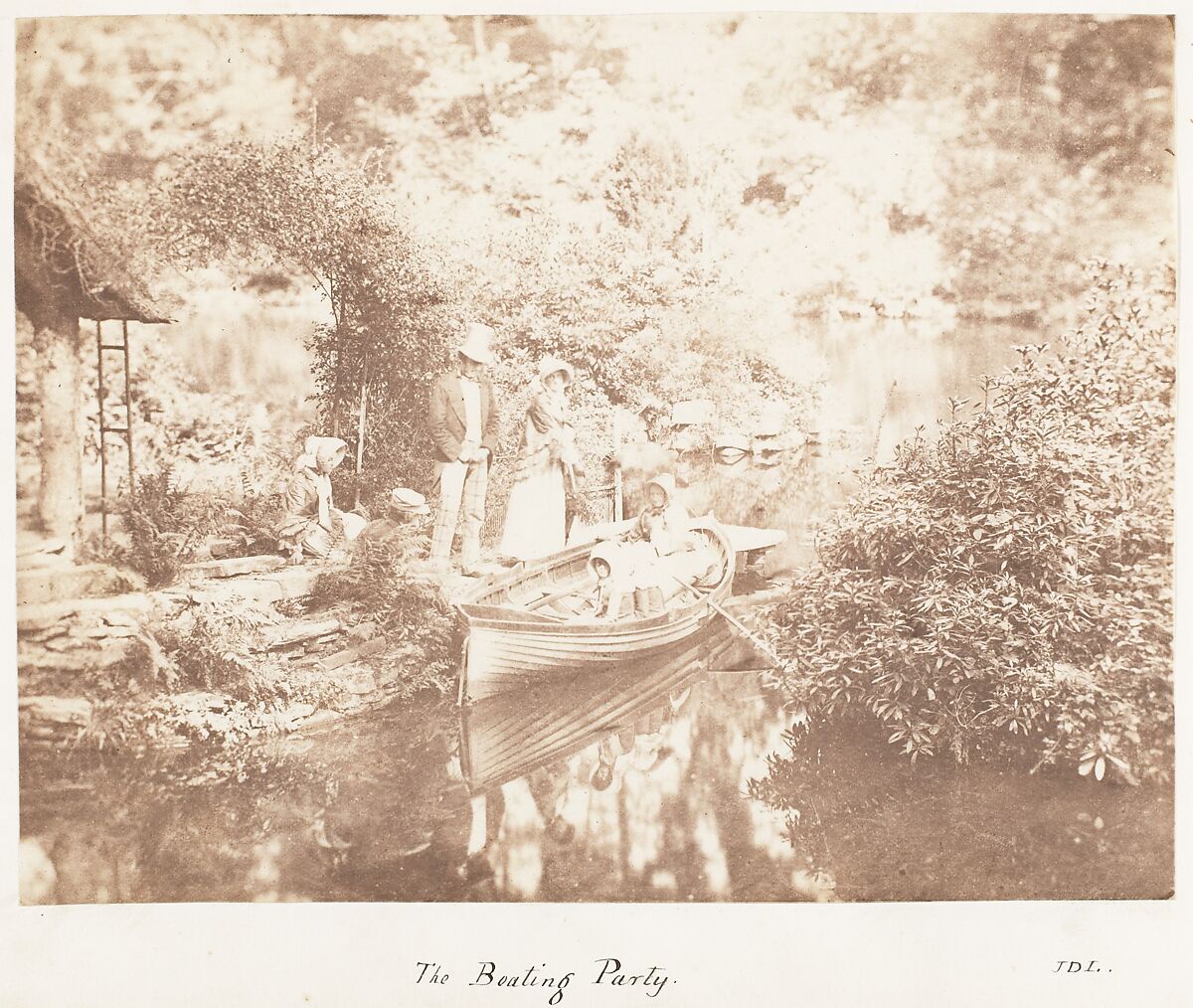 The Boating Party, John Dillwyn Llewelyn (British, Swansea, Wales 1810–1882 Swansea, Wales), Salted paper print 
