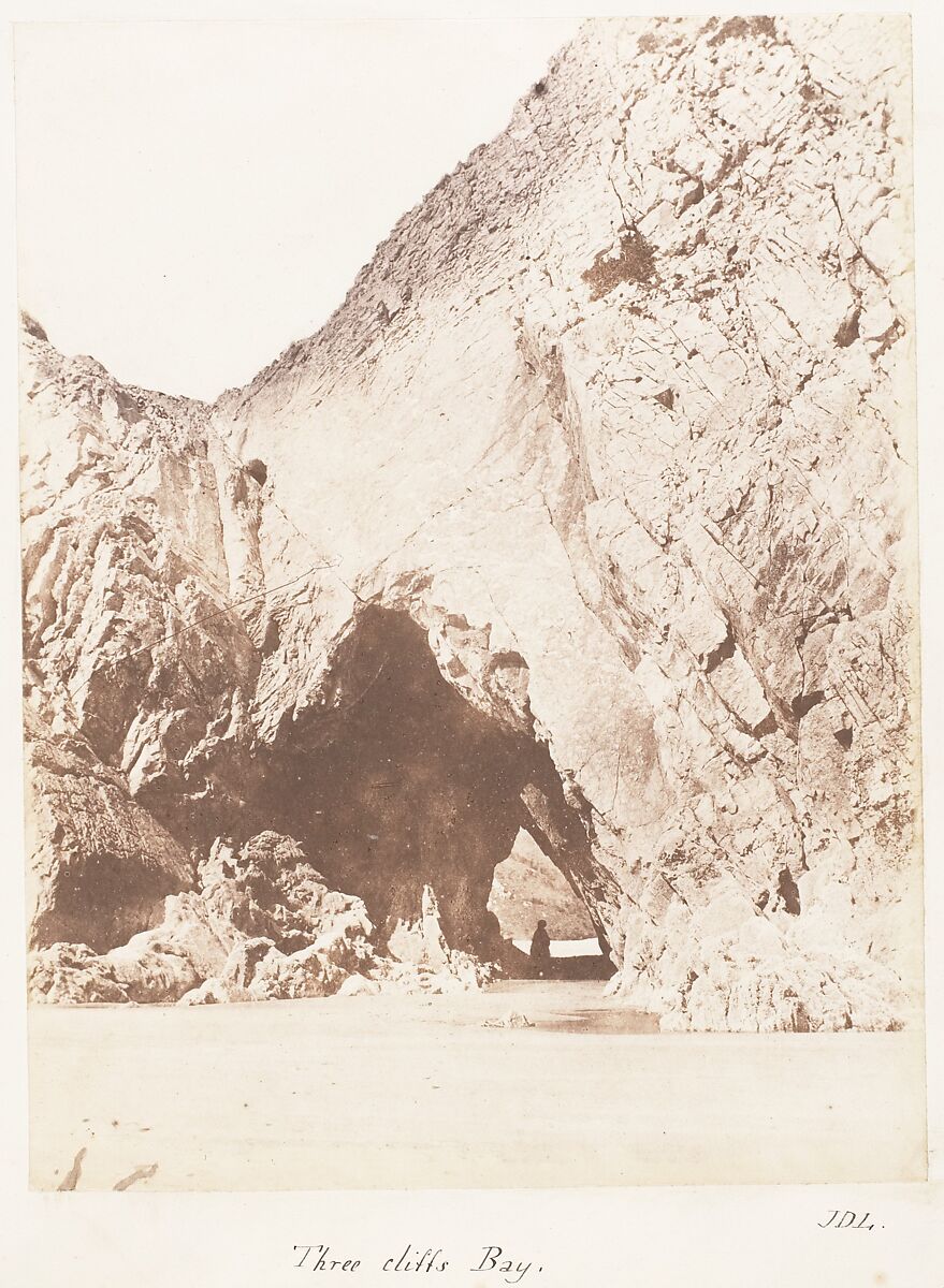 Three Cliffs Bay, John Dillwyn Llewelyn (British, Swansea, Wales 1810–1882 Swansea, Wales), Salted paper print 