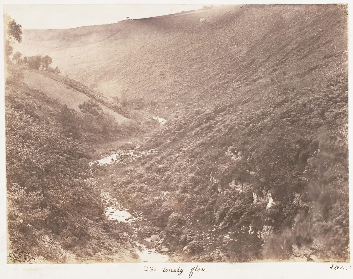 The Lonely Glen, John Dillwyn Llewelyn (British, Swansea, Wales 1810–1882 Swansea, Wales), Salted paper print 