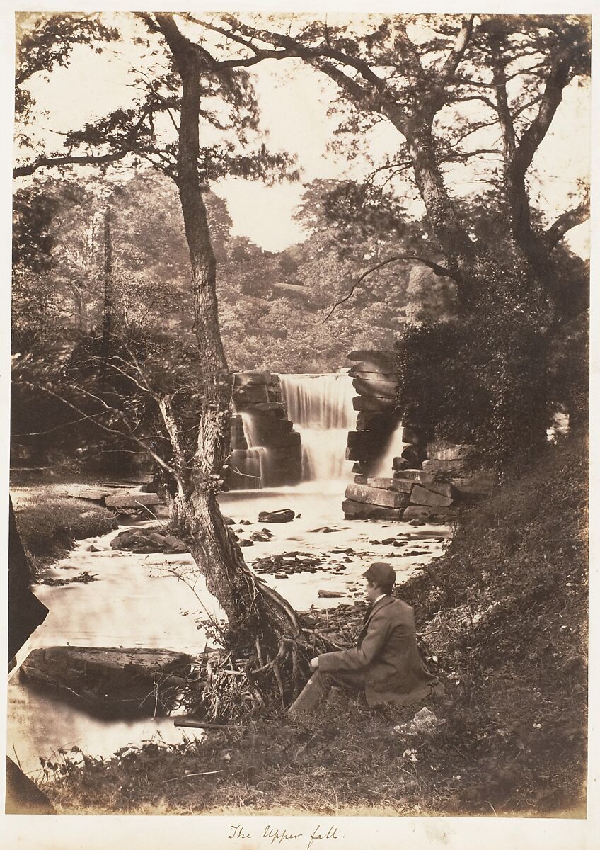 The Upper Fall, John Dillwyn Llewelyn (British, Swansea, Wales 1810–1882 Swansea, Wales), Albumen silver print 