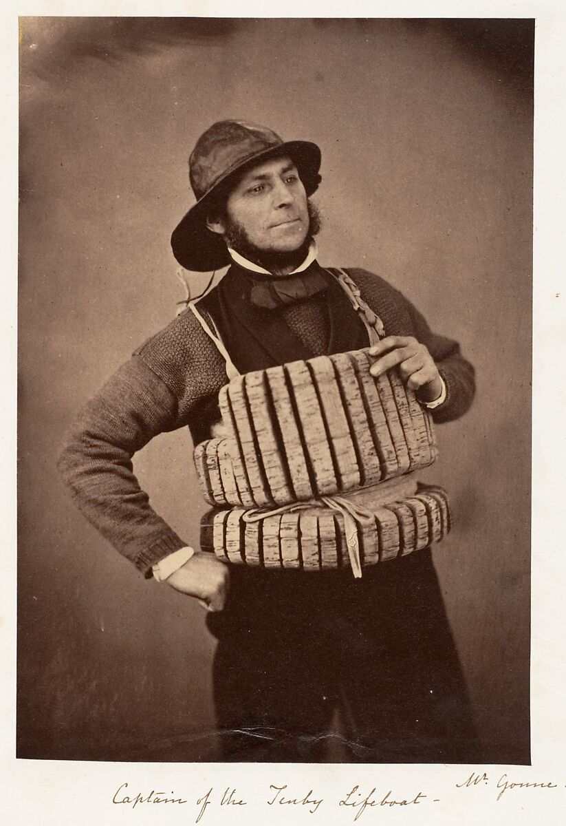Captain of the Tenby Lifeboat, Mr. Gonne (British, active 19th century), Albumen silver print 